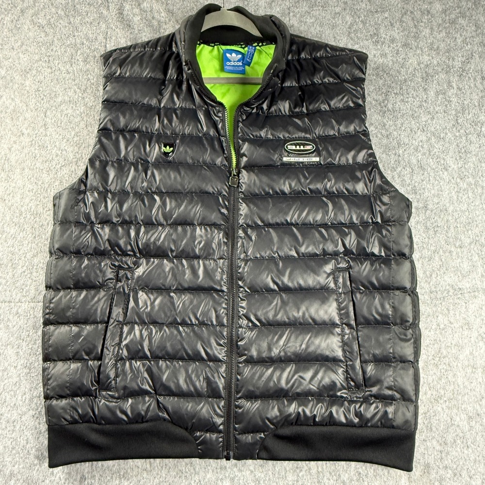 Adidas Originals Porsche Design Men Black Puffer Vest G72699‎ XL 911s Rallye Y2K